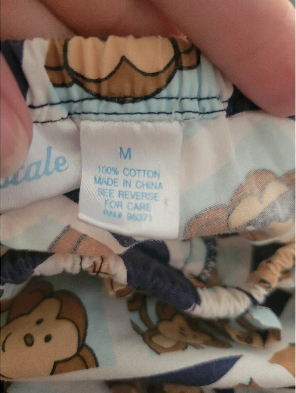 Vintage Aeropostale Pajama Pants Mens M Blue Monkey Print Lounge Sleep Y2K